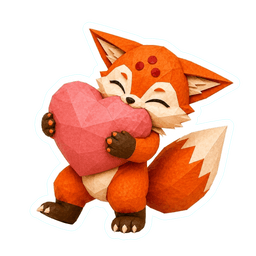 Ko holding a heart