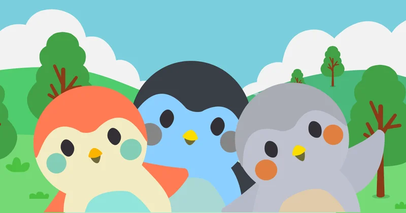 Three customizable bird companions in Finch’s official artwork