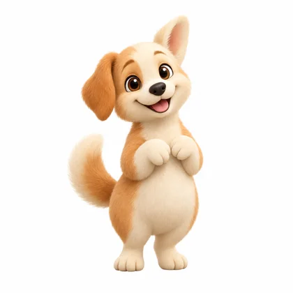 Rudy, Masko’s cream and apricot puppy mascot