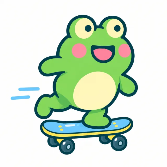 Fizz skateboarding to school