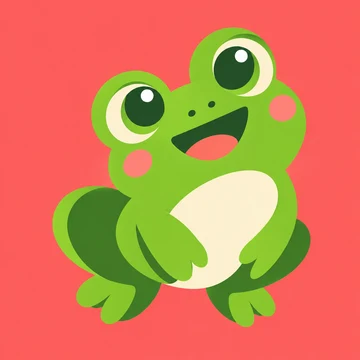 clover mascot logo in graphic app icon style