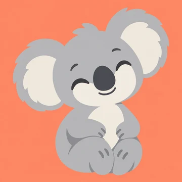 june mascot logo in graphic app icon style